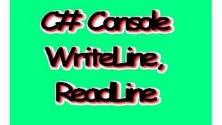 C Console Writeline Readline