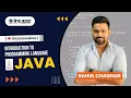 Introduction to Programming Language in Java by Rahul Chauhan Sir java Incapp