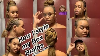 How To Style Box Braids with Shaved Sides Part 1
