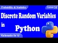 P S14 - Discrete Random Variables in Python Simulation Probability Distributions CDF