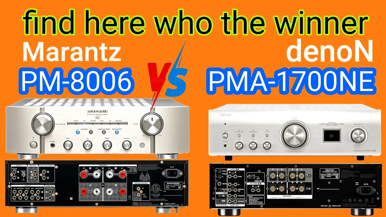 Marantz PM8006 vs Denon PMA-1700NE fighting feature Technical + schematic 8006 integrated amplifier