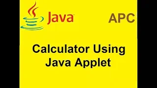 Calculator Using Java inJava
