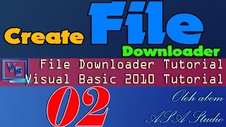 Visual Basic 2010 Tutorial Create File Downloader 2 Download Button and SaveFileDialog