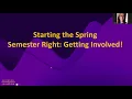 Retention In Action Ep 9 - Start the Spring Semester Right Getting Involved