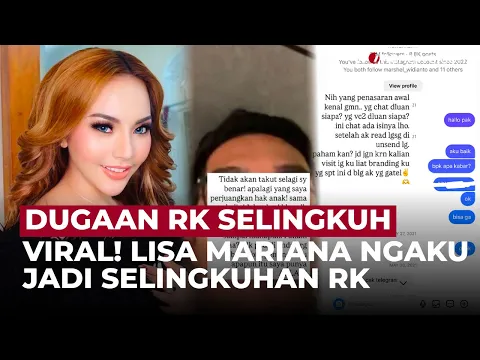 Viral! Lisa Mariana Ungkap Bukti Chat & Video Call Diduga dengan Ridwan Kamil