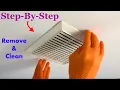 How to remove clean bathroom ceiling fan - Nutone