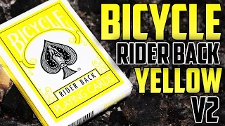 Deck Review Bicycle Rider Back Yellow V2 Playing Cards HD  Deck Review Bicycle Rider Back Yellow V2 Playing Cards HD