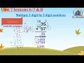 Math Grade 7 Unit 7 Lesson 1 2 5 The area model distributive property Multiply a two digit
