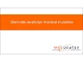 Client side JavaScript Knockout in practice