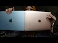 ASMR soft spoken - unboxing my new MacBook Air M5 1TB storage 16 gb variant yaay sky blue color