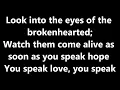 TobyMac Speak life Lyrics