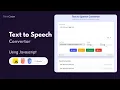 Build a Text-to-Speech Converter App with JavaScript Full Tutorial