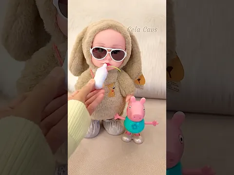 #Peppapig 🐽 & Dancing Plush Doll | Satisfying Unboxing #cute #toys #unboxing #shorts