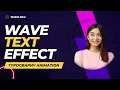 Wave Text Effect Using CSS JavaScript Stunning Animated Typography