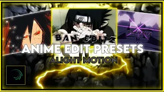 Download Anime Edit Presets Alight Motion XML | Free Preset MP3