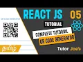 QR Code Generator with React React JS Complete Tutorial in Tamil Day - 05