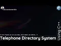 Telephone Directory System Using C Telephone Directory