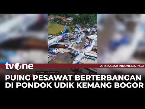 Sebuah Potongan Sayap Pesawat Jatuh Ke Rumah Warga di Bogor