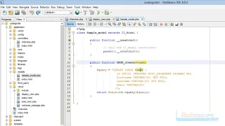 21 How to create table into database from codeigiter