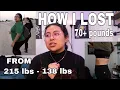 HOW I LOST 70 POUNDS My Weight Loss Journey Tips