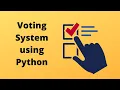 voting system using python project for beginners