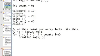 CIT 1613 Lecture U - arrays sort search binary search arraylists