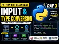 input and type conversion using python