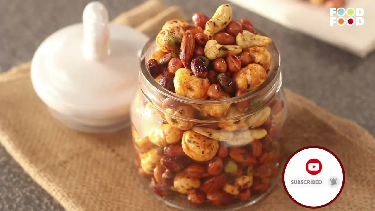5 Minutes Masala Nuts Recipe   Quick and Healthy Masala Mixed Nuts   Easy Snacks   Fasting Recipe