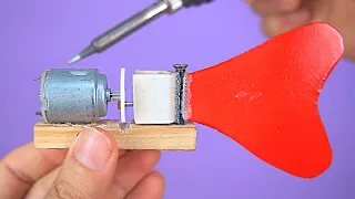Make an Amazing Mini Eletric Fish with DC motor and recyclable materials