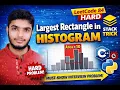Largest Rectangle in Histogram LeetCode 84 HARD Monotonic Stack Explained