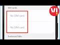 No Sim Card Problem Vi Vi Sim Showing No Sim Card
