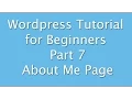 Wordpress Tutorial for Beginners - Part 7