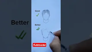 How To Draw Realistic Middle Part Hair Shorts Creativity 