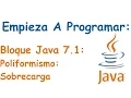 Java 7 1 Block Polymorphism Introduction to Overloading