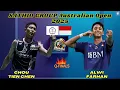 Lagu Pertarungan Sengit! Alwi FARHAN (INA) [8] vs CHOU Tien Chen (TPE) [2] | Australian Open 2025 – QF