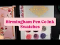Lagu Swatching Inks from Birmingham Pen Company
