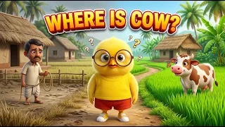 🐥Chick Finds Lost Cow 🐄✨ | Fun Village Adventure Story