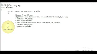 Java Swing package JSpinner - SpinnerNumberModel CodeLearning