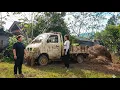 Girl restores old abandoned cargo truck bought from neighbor that has not been used for many years