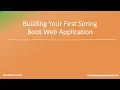 Bootstrap a Simple Spring Boot Application