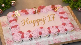 كيف نحول كب كيك لتورتة مناسبات فخمة 🎊 فكرة جديدة وعملية في التقديم