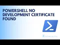 SPFx PowerShell - No development certificate found