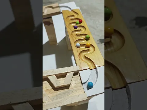Wooden track ball Ep392 #educationaltoys #trackball #woodentoy