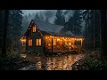 Sleep Instantly 🌧️ Cozy Cabin Rain + Soft Piano for Deep Sleep • Relax • Study [4 Hours]