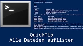 QuickTip - Batch Alle Dateien auflisten Batch Tutorial Get all files