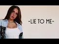 Tate McRae, Ali Gatie - lie to me (Lyrics)