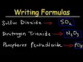 Writing Chemical Formulas For Covalent Molecular Compounds