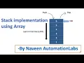 - Stack Implementation in Java using Array