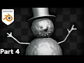 Part 4 - Blender for Complete Beginners Tutorial Series Modeling Parts of the Snowman