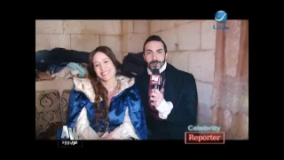 عرب وود L الفنان كارلوس عزار مراسل البرنامج في كواليس المسلسل اللبناني ثورة الفلاحين 